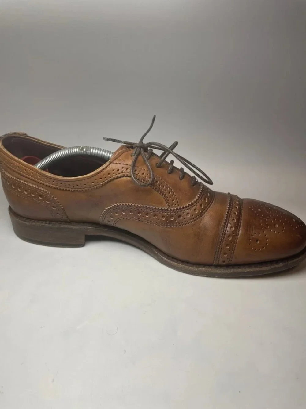 Allen Edmonds 'Strands' Cap Toe Oxford Size 8.5 D MENS Brown